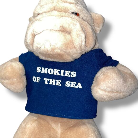Vintage Mary Meyer Plush Dog Bulldog Sharpei Stuffed Animal Smokies of the Sea - Picture 4 of 11